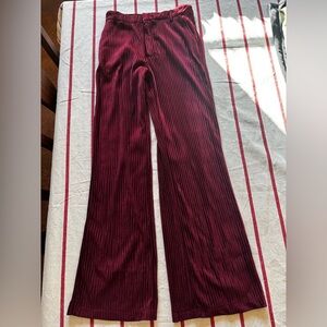 Urban Outfitters Maroon Pleated Pants